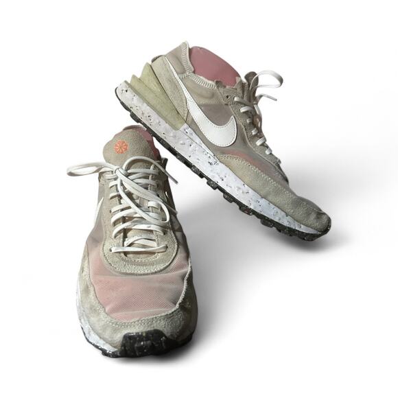 Nike Waffle One Crater Cream White DJ9640-200 Women's Shoes Size 11 Used - Picture 4 of 8